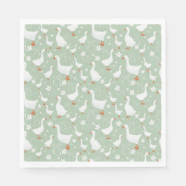 Goose and bow green servet