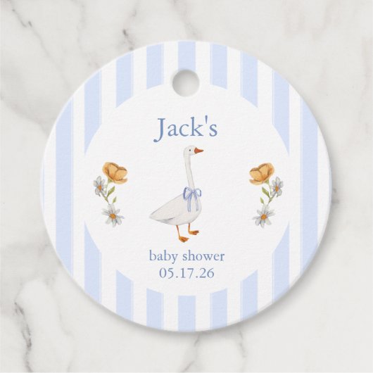 goose baby blue bedankjes labels (Voorkant)