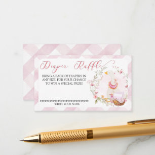 Goose Baby Girl - Luier Raffle Insert Kaart