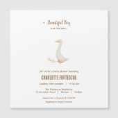 Goose Baby shower Invitation Magnetic Kaart Magnetische Uitnodiging (Voorkant)