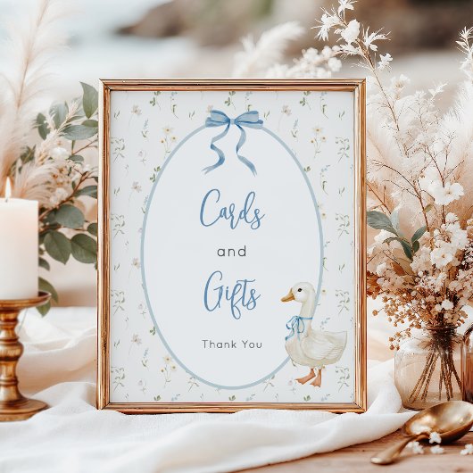  Goose Baby shower Kaarten en geschenken Poster