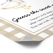 Goose baby shower - Raad de zoete puinhoop Poster (Hoek)