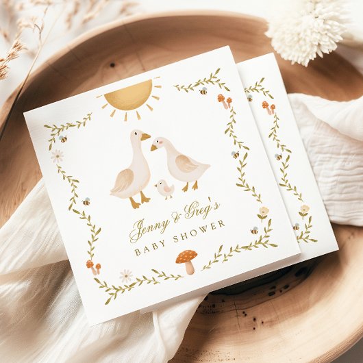  Goose Baby shower Servet