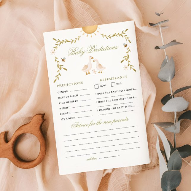 Goose Baby shower voorspelling & advies spel (Creator heeft geüpload)