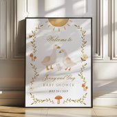 Goose Baby shower Welkom Poster