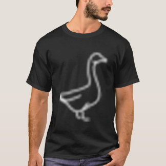 Goose Badge Patch Line Pictogram Omtrek T-shirt