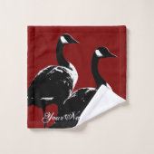 Goose Bath Towel Set Custom Canada Goose Towels Bad Handdoek (Wasdoekje)