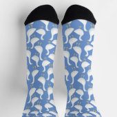 Goose Bird Pattern Blue Sokken (Top)