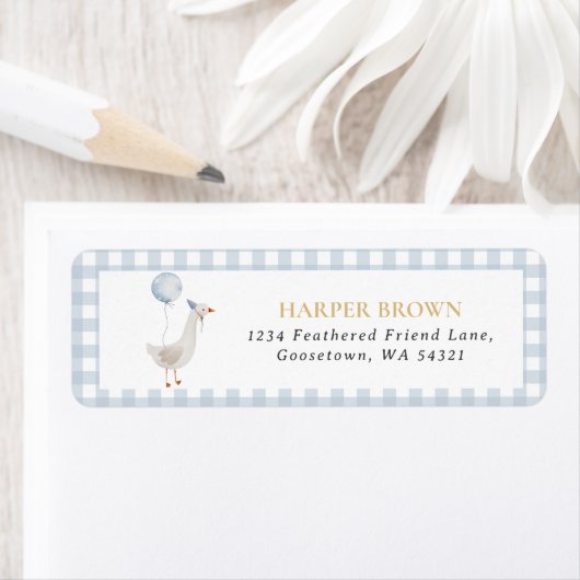 Goose Birthday Address Label (Insitu)