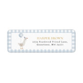 Goose Birthday Address Label (Voorkant)