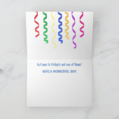 Goose Birthday Advice Kaart (Binnen)