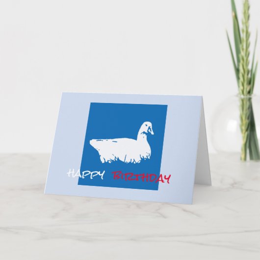 Goose Birthday-kaart Kaart (Voorkant)