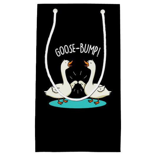 Goose Bof Funny Animal Pun Dark BG Klein Cadeauzakje (Voorkant)