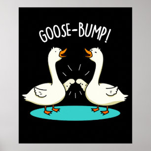 Goose Bof Funny Animal Pun Dark BG Poster