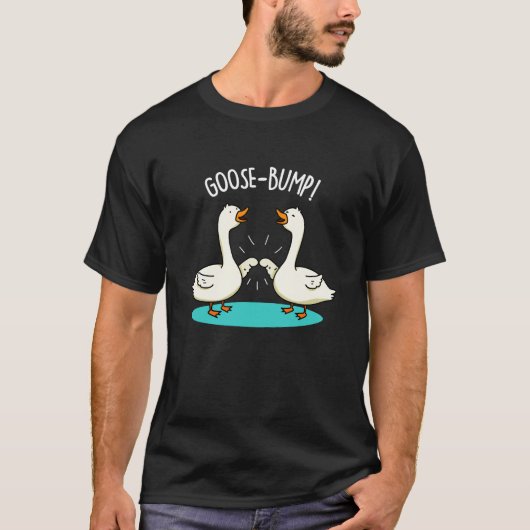 Goose Bof Funny Animal Pun Dark BG T-shirt (Voorkant)