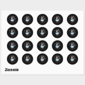 Goose Bow Stropdas Sungles Cool Gekke Dier Mannen  Ronde Sticker (Vel)