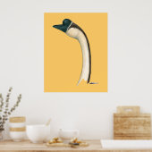 Goose: Bruin Chinees hoofd Poster (Keuken)