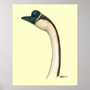 Goose: Bruin Chinees hoofd Poster