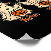 Goose Bumps Eend Pumking Halloween Funny Poster (Hoek)