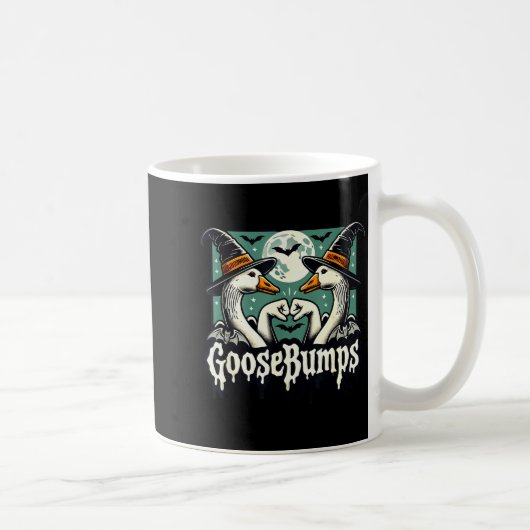Goose Bumps Goosebumps Funny Geese Fist Bump Hallo Koffiemok (Rechts)