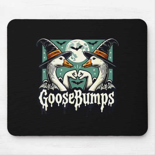 Goose Bumps Goosebumps Funny Geese Fist Bump Hallo Muismat (Voorkant)