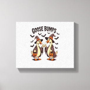 Goose Bumps Halloween Witch Herfst Canvas Afdruk
