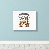 Goose Bumps Halloween Witch Herfst Canvas Afdruk (Insitu (Houten vloer))