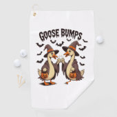 Goose Bumps Halloween Witch Herfst Golfhanddoek (Insitu)