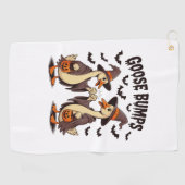 Goose Bumps Halloween Witch Herfst Golfhanddoek (Horizontaal)