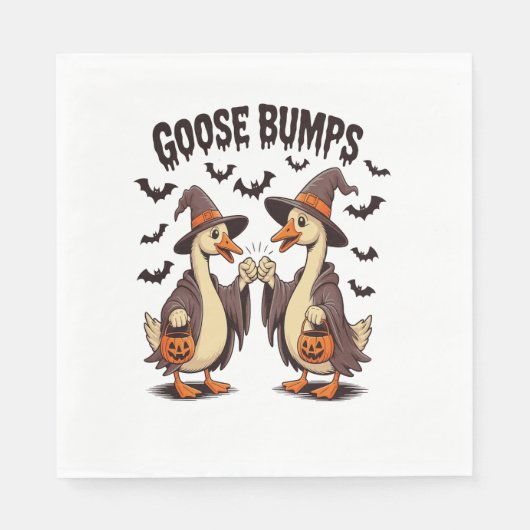 Goose Bumps Halloween Witch Herfst Servet (Voorkant)