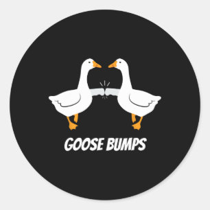 Goose Bumps Humorous Pun Design voor Dad Joke Love Ronde Sticker