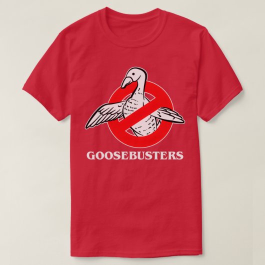 Goose Busters Funny Ghost Novelty Gift Design T-shirt (Design voorkant)