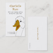 Goose Calling Card Contactkaartje (Voorkant / Achterkant)