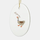 Goose Chase Keramisch Ornament (Links)