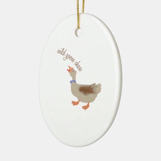 Goose Chase Keramisch Ornament (Links)