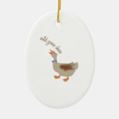 Goose Chase Keramisch Ornament (Voorkant)