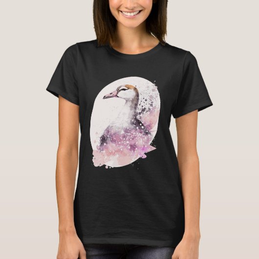 Goose Cherry Blossom Japanese Sakura Goose T-shirt (Voorkant)