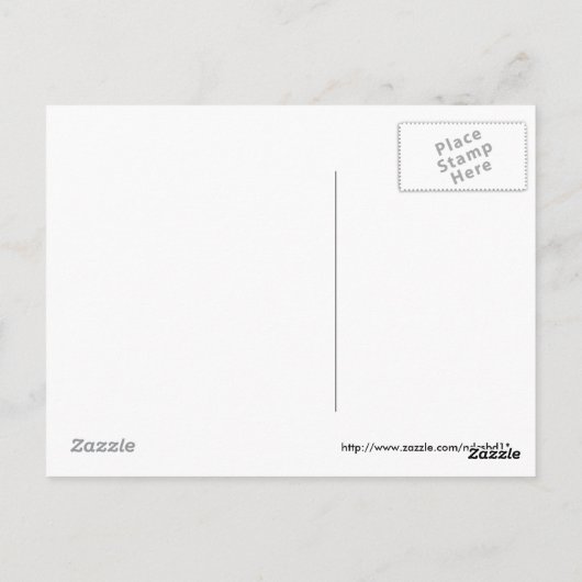 Goose Chick Briefkaart (Achterkant)