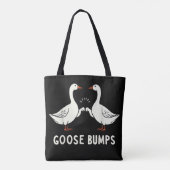 Goose Couple Funny Goose Bumps Sarcastic Goose Lov Tote Bag (Achterkant)