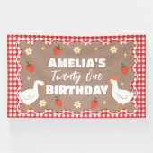 Goose craft Birthday party banner (Horizontaal)