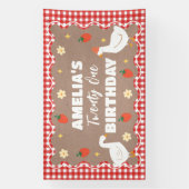 Goose craft Birthday party banner (Verticaal)
