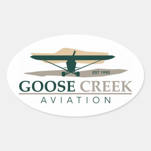 Goose Creek Aviation Sticker Decal (Voorkant)
