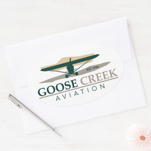 Goose Creek Aviation Sticker Decal (Envelop)
