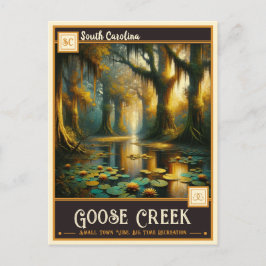 Goose Creek, South Carolina | Antiek Briefkaart