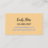 Goose Custom Sewing Visitekaartje (Achterkant)