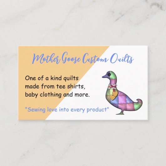 Goose Custom Sewing Visitekaartje (Voorkant)