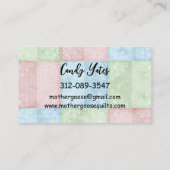 Goose Custom Sewing Visitekaartje (Achterkant)