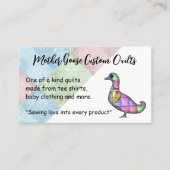 Goose Custom Sewing Visitekaartje (Voorkant)