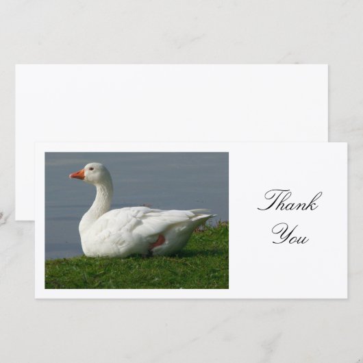 Goose - Dank je Bedankkaart (Voorkant / Achterkant)