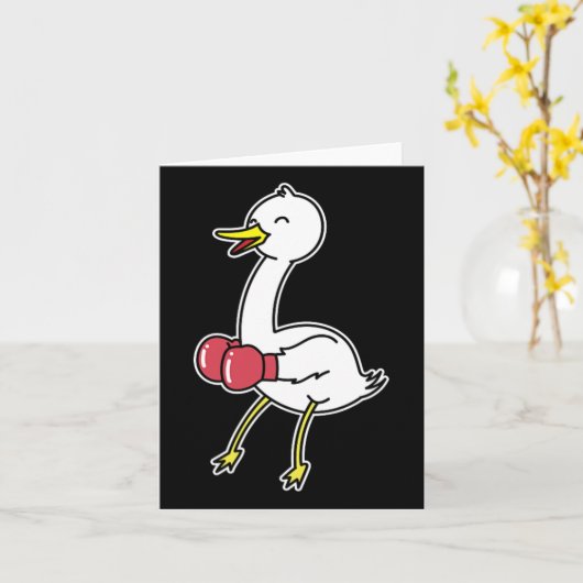 Goose Does Boxing Kaart (Gele Bloem)